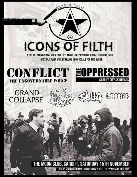 Icons of Filth (10 Year Commemoration), Cardiff, 15 November 2014