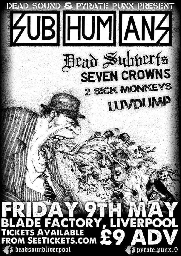 Subhumans, Liverpool, 9 May 2014