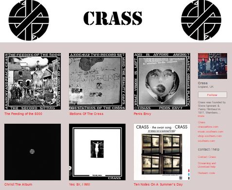 Southern - Crass - BandCamp - July 2015