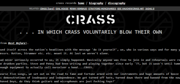 The Art of Crass - Southern Records - Crass web site