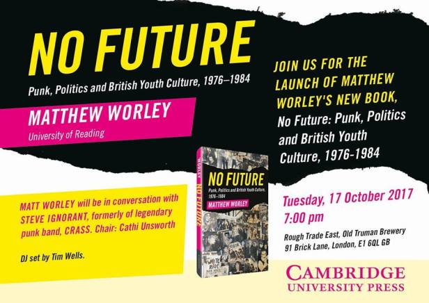 Matthew Worley - No Future - book launch