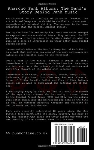 Anarcho punk albums - the bands' story behind anarchist punk music -back cover