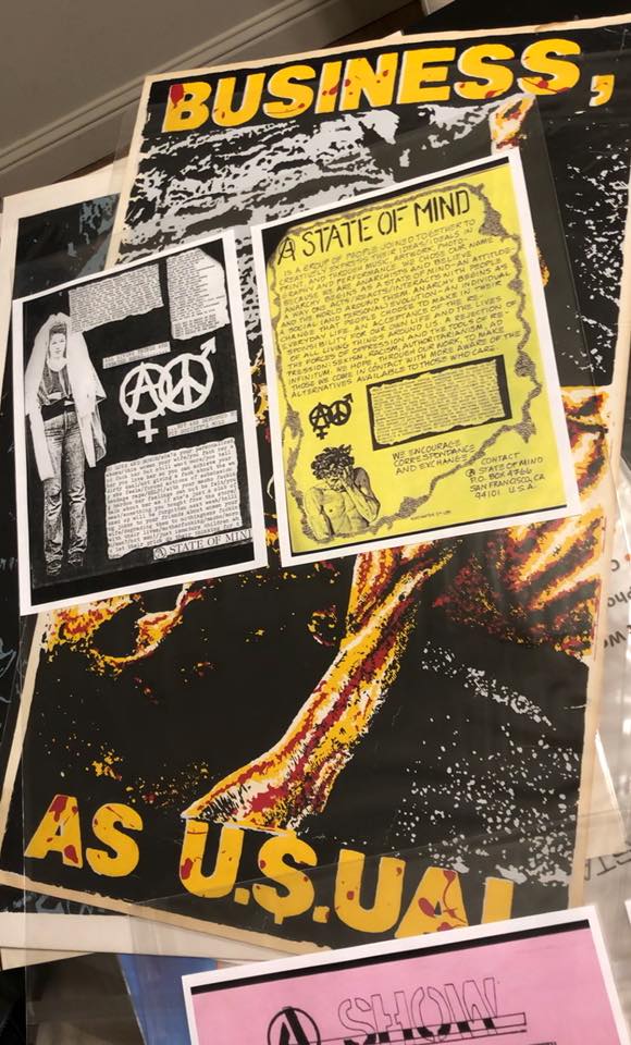 Silk screen posters and flyers - being prepared for the exhibition