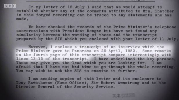 Thatchergate - extract