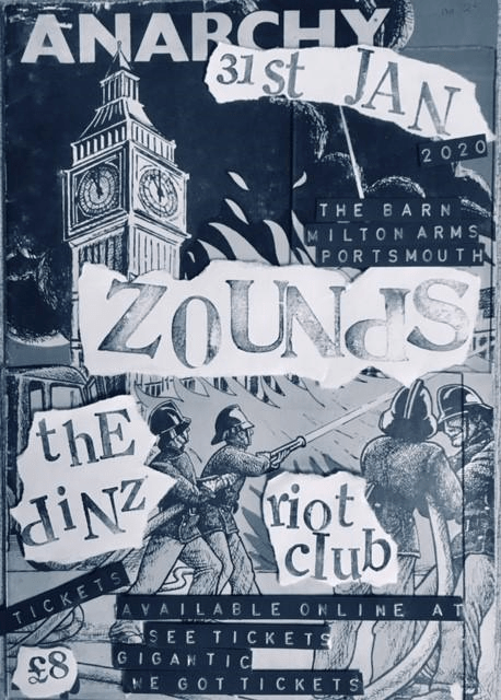 Zounds - Portsmouth gig - 31 January 2020