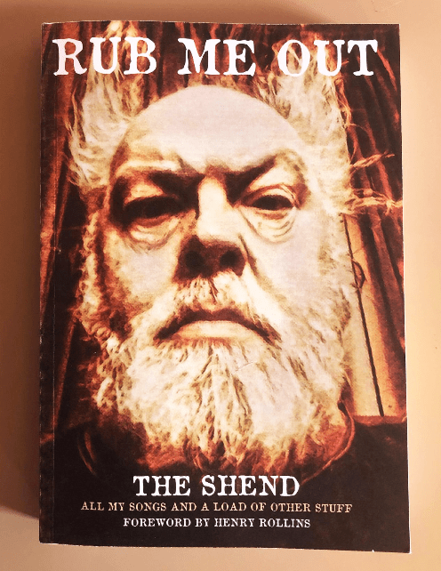The front cover of Rub Me Out - a memoire by The Shend