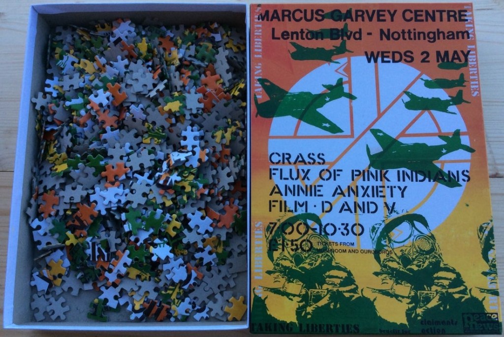 Amorphous Piece - Crass gig poster jigsaw