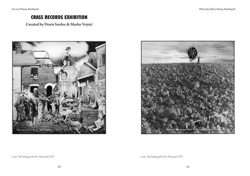 Sample page from I'm not Penny Rimbaud! Who the hell is Penny Rimbaud, published by Itchy Monkey Press in 2021