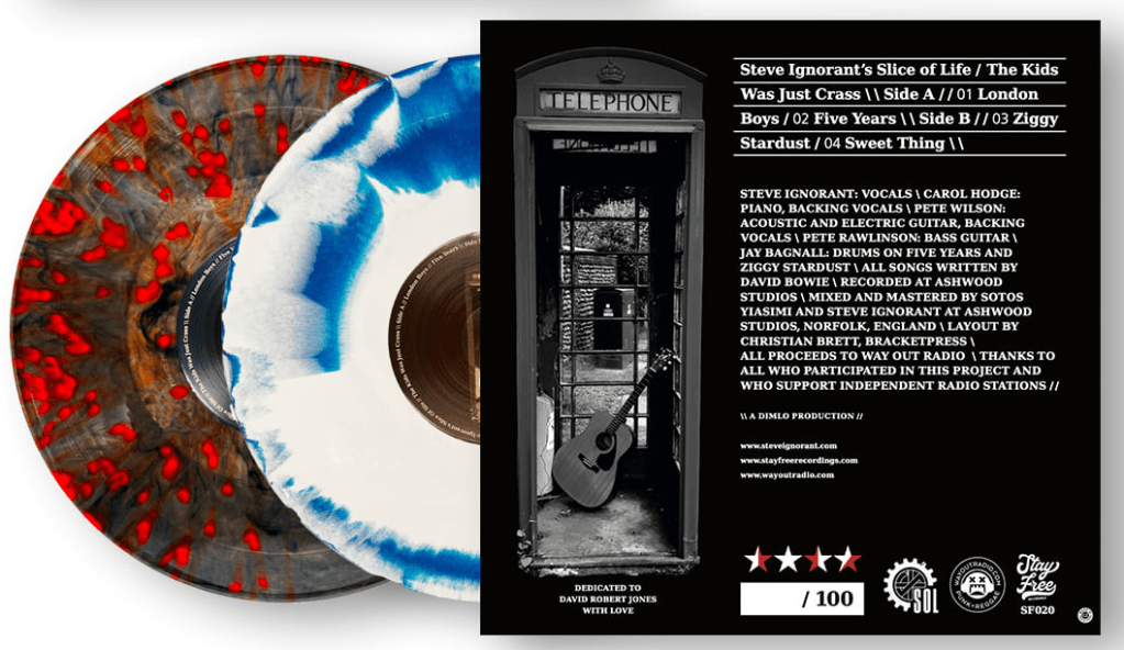 Steve Ignorant's Slice of Life - The Kids Was Just Crass 10" vinyl - back cover