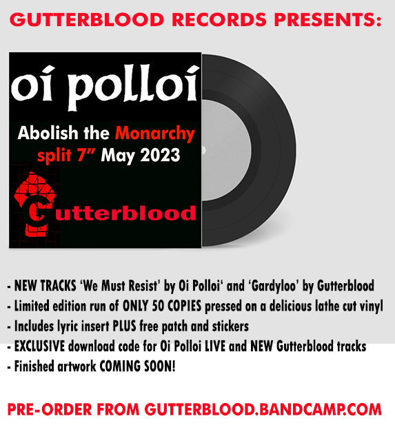 Oi Polloi - Gutterblood - split single - promotion