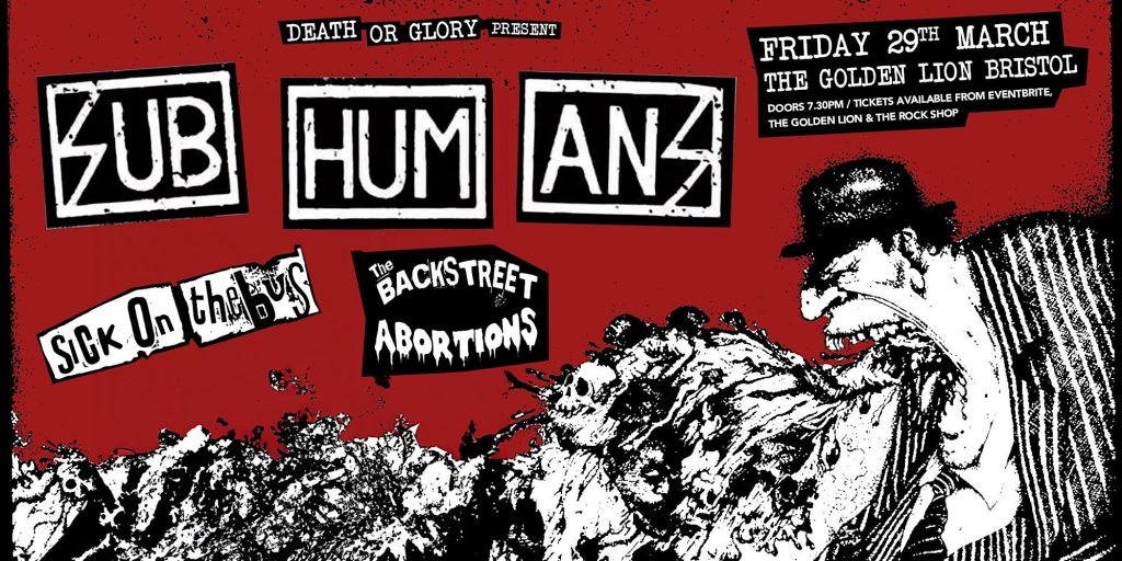 Subhumans gig, The Golden Lion, Bristol, 29 March 2024