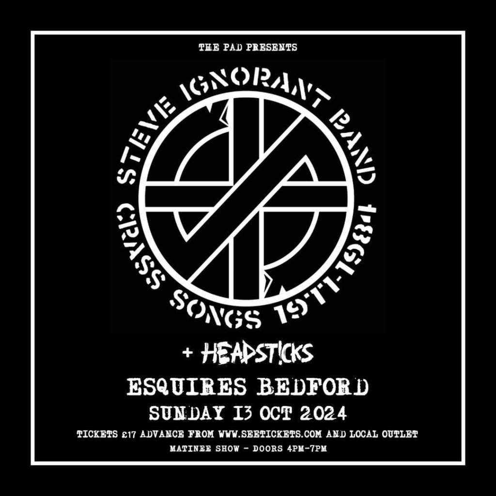 The Steve Ignorant Band, Headsticks, 13 October 2024, Esquires, Bedford