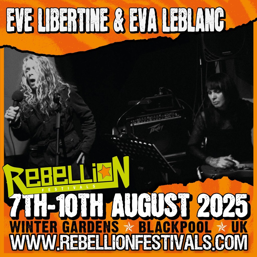 Eve Libertine and Eva LeBlanc confirmed to appear at the 2025 Rebellion Festival