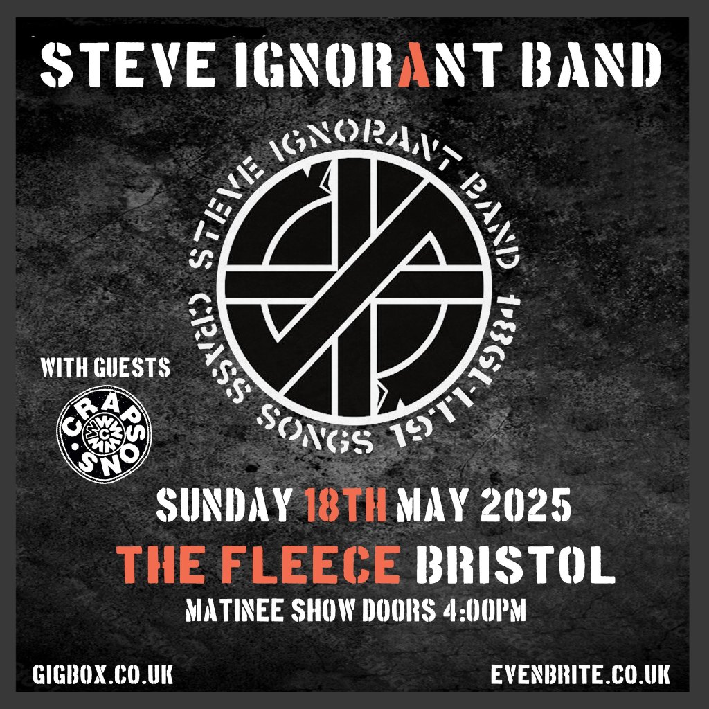 Steve Ignorant Band - 18 May 2025 - The Fleece, Bristol