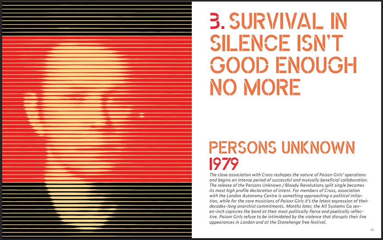 The title page for Chapter 3 in the book This is a Message to Persons Unknown: The Story of Poison Girls